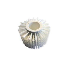 Cepillo Cilíndrico Ø150/80/55×100 mm (PA6.12, BRZ D.) Hilo 0,5 mm, Blanco