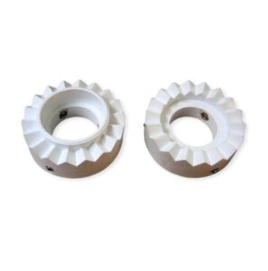 Juego de 2 cabezales de cepillo cilíndrico Ø75×25 mm (agujero 36 mm)